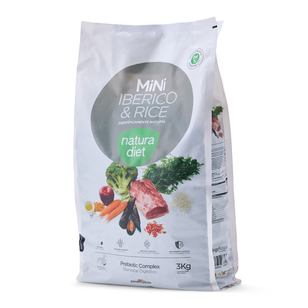 natura diet ibérico & rice mini 3 kg