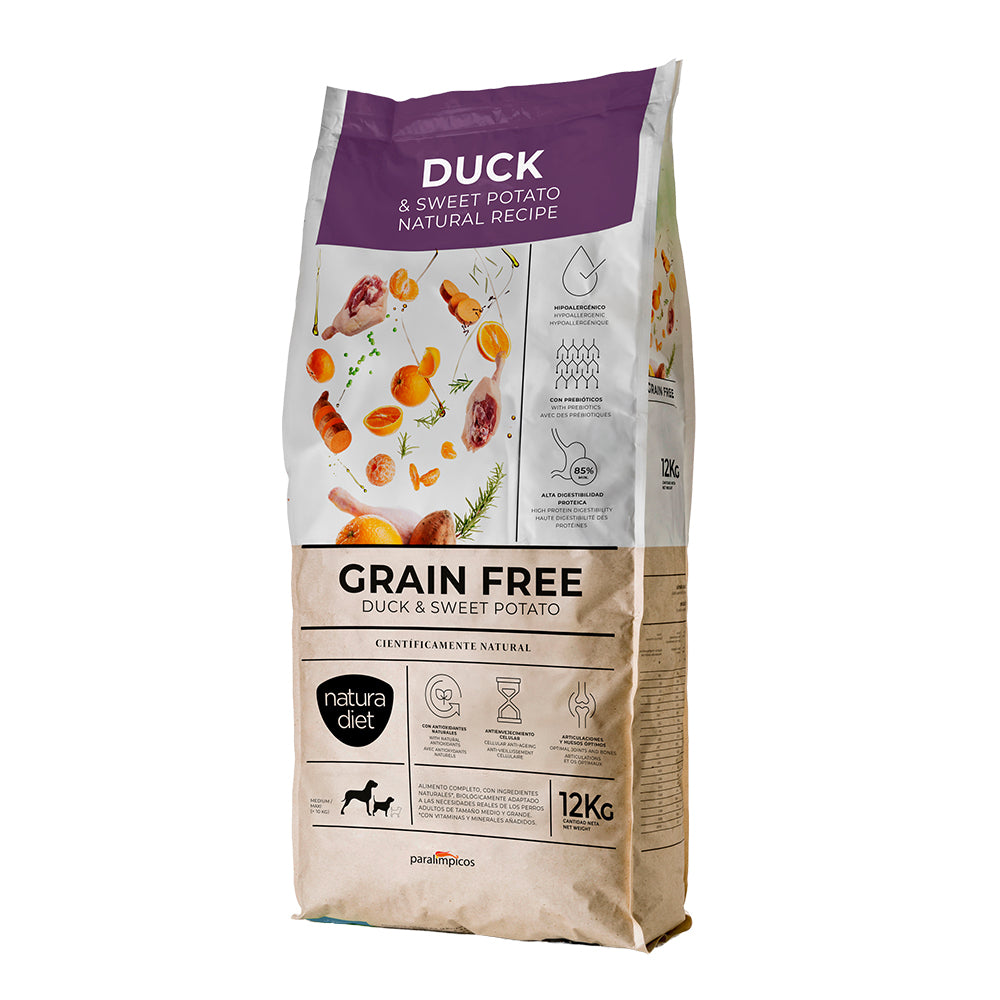 natura diet grain free duck & sweet potato 12 kg