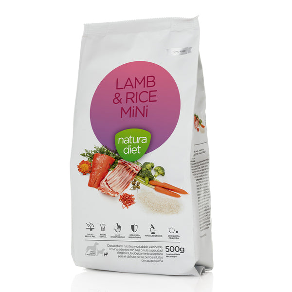 natura diet lamb & rice min #variant:500 gr