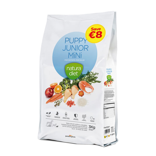 natura diet puppy junior mini 3 kg (promo -8€)