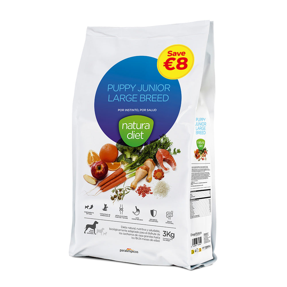 natura diet puppy junior large breed 3 kg (promo -8€)