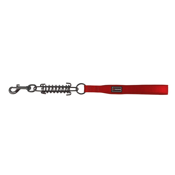 trela c/ pega nylon c/ mola - gun #variant:Vermelho