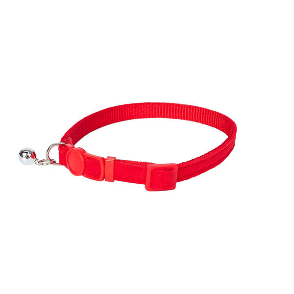 coleira gato c/ guizo - 10mm x 20/30cm #variant:Vermelho