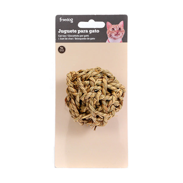 brinquedo gato - bola corda sisal - 6cm