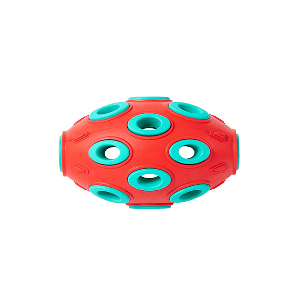 brinquedo borracha "snack rugby" - 7,6x12 cm