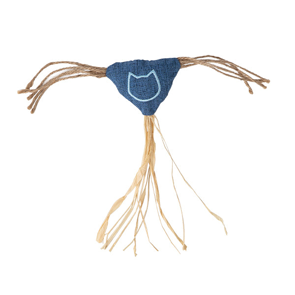 brinquedo gato "eco scarecrow" c/ catnip - 14,5x5,5 cm
