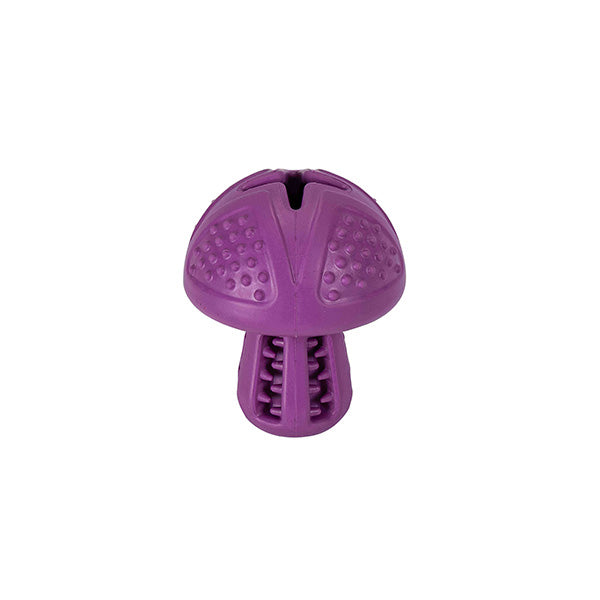 brinquedo borracha p/ snacks - magic mushroom violeta - 8,7x7x7 cm