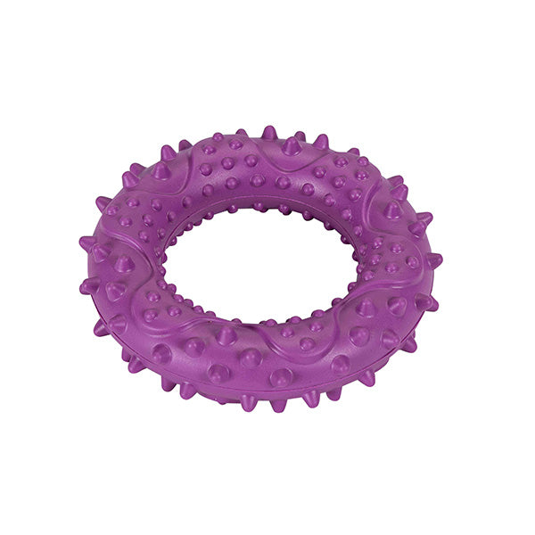 brinquedo borracha p/ snacks - roller violeta - 8x6x6 cm