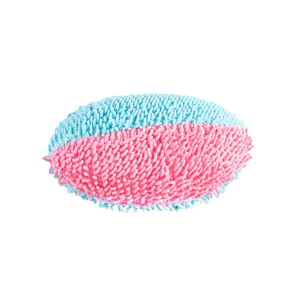 brinquedo wave rugby ball - pink/aqua - 18x10x10 cm