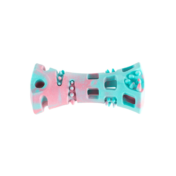 brinquedo wave bone - pink/aqua - 15x7x5,5 cm