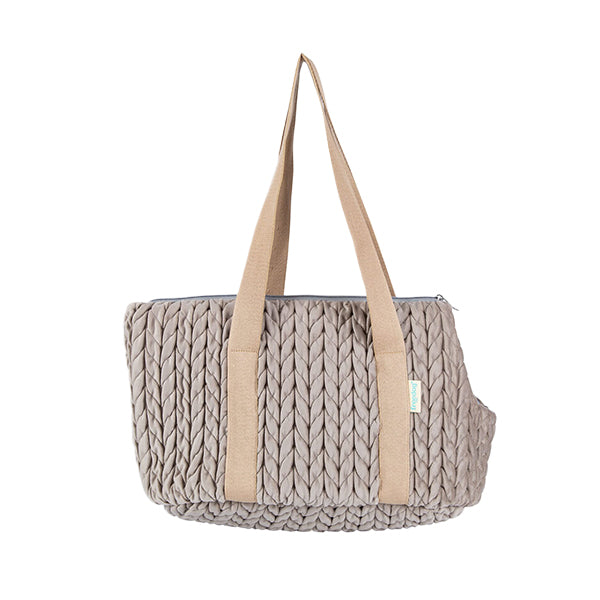 transportadora touch bege 38 x 28 x 20cm