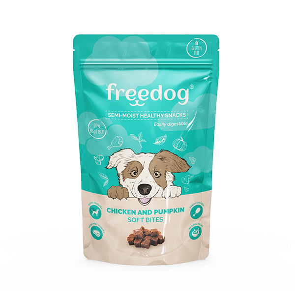 freedog snack semi-húmido frango e abóbora 100gr