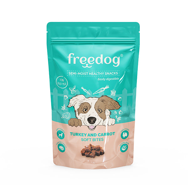 freedog snack semi-húmido perú e cenoura 100gr