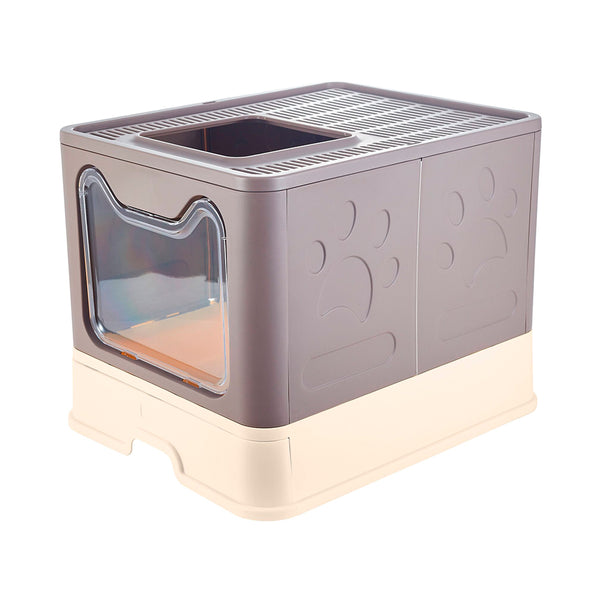 wc fechado lumobox - taupe - 51x41x38 cm