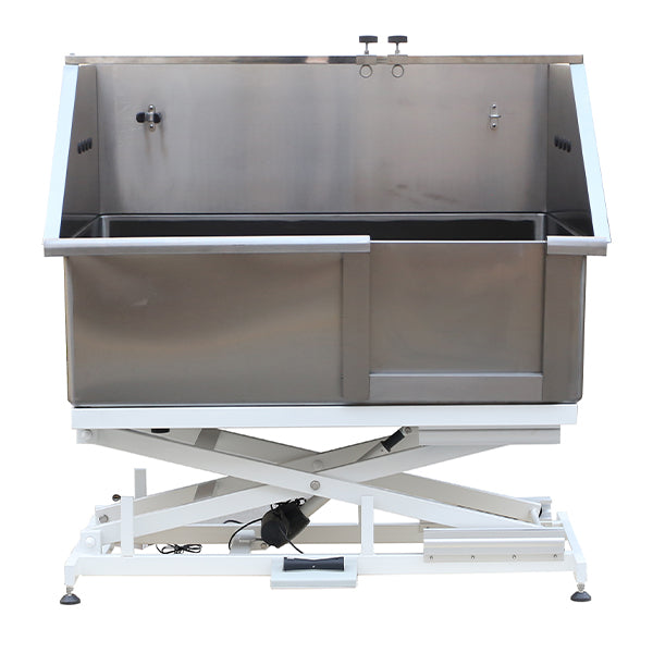 groomtek - banheira aço inox elétrica - 127x64 cm