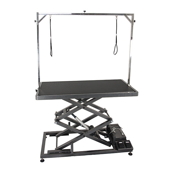 groomtek - mesa grooming elétrica alta preta - 125x65 cm