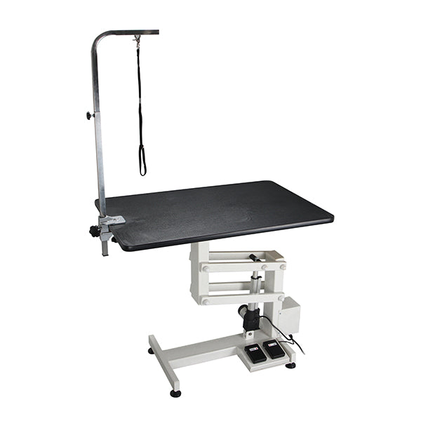 groomtek - mesa grooming elétrica preta - 120x60 cm