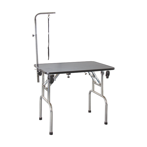 groomtek - mesa grooming desmontável c/ rodas - 90x60x76 cm