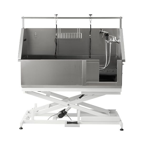 groomtek - banheira aço inox elétrica - 130x69 cm