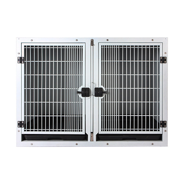 groomtek - jaula modular galvanizada - (l) 118x66x81 cm