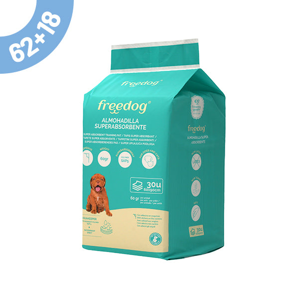pack tapetes super absorventes 60x90 cm - 30 un - 62+18 oferta