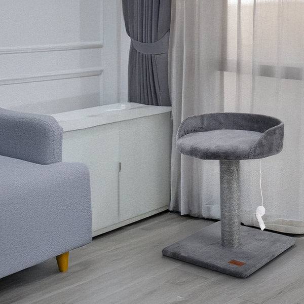 pawppin' - arranhador "lounge" - 30x30x45 cm - cinza